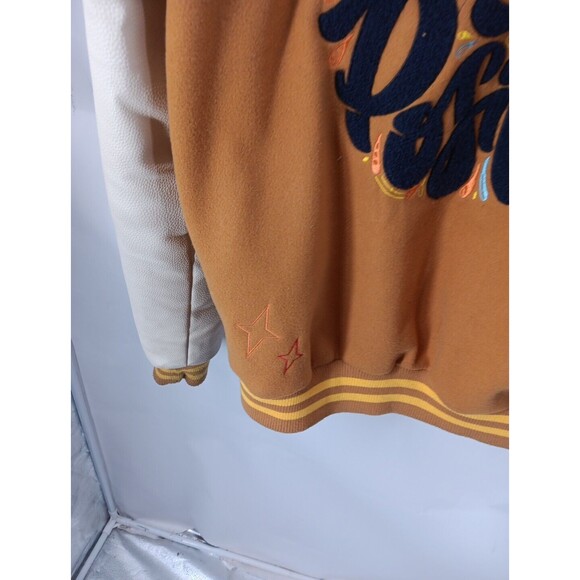 Bleecker & Mercer Jacket Men’s Medium Black Embroidered Varsity Streetwear - Picture 9 of 9